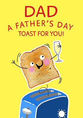 Dad Father's Day Toast Card