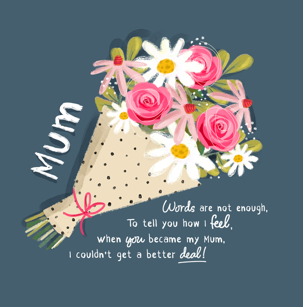 Mum Bouquet Sweet Mother's Day Card