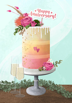 Cake Anniversary Card