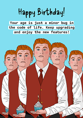 Your Age is a Minor Bug Birthday Card