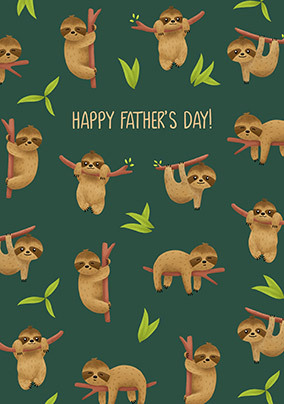 Sloths Father's Day Card