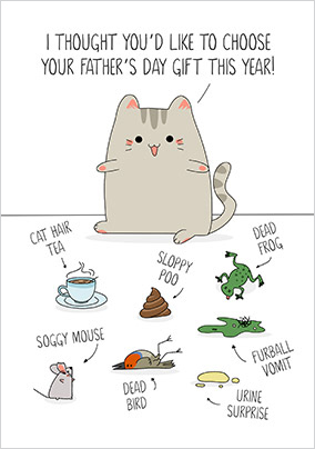 Choose Your Gift Father's Day Card