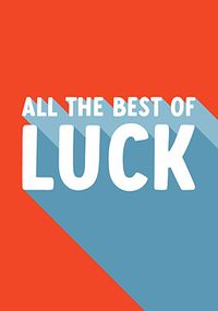 Tap to view All the Best of Luck Card