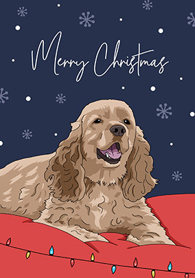 Cocker Christmas Card