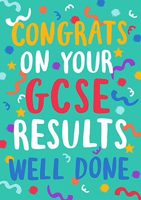 Congrats On Passing Your GCSE'S Card | Funky Pigeon