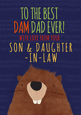 Beaver Fathers Day Card