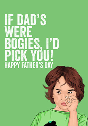 If Dads Were Bogies Father's Day Card