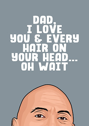 Every Hair on Your Head Father's Day Card