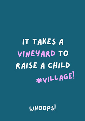 Vineyard Village New Baby Card