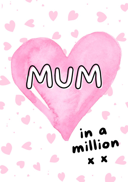Mum in a Million Cute Mother's Day Card