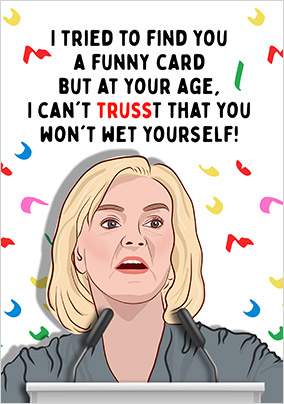 Can't Trusst Your Age Birthday Card | Funky Pigeon