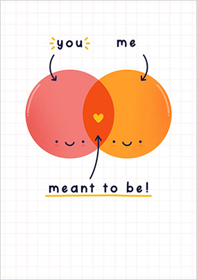 Meant to Be Cute Valentine's Day Card