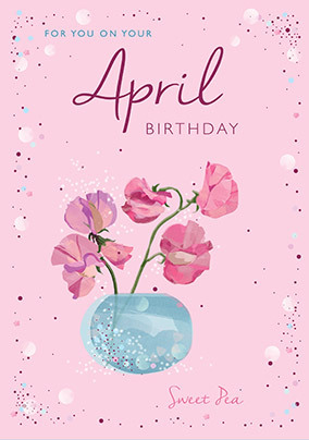 April Birthday Card