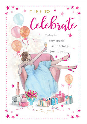 Celebrate Birthday  GirlCard
