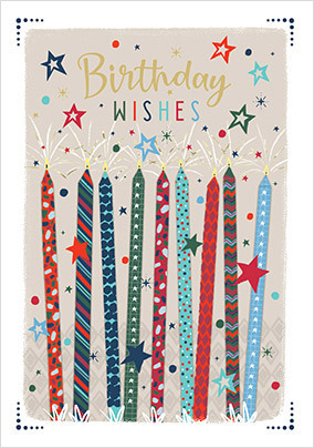 Candles Birthday Wishes Card