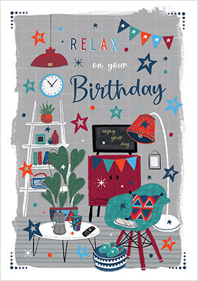 Relax on your Birthday Card