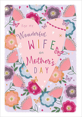 Wonderful Wife Mother's Day Card
