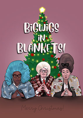 Bigwigs in Blankets Christmas Card