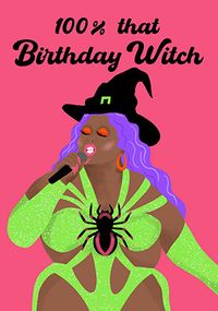 Tap to view 100% That Birthday Witch Card