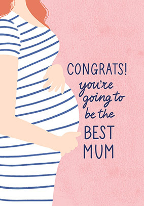 Blooming Gorgeous Mum to Be Cute Card