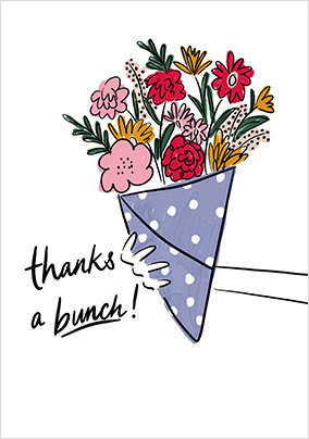 Thanks a Bunch Bouquet Card