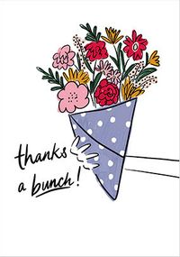 Tap to view Thanks a Bunch Bouquet Card