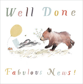 Well Done Fabulous News Card