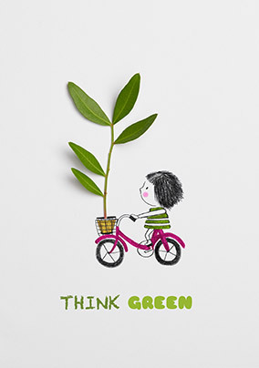 Think Green Thinking of You Card