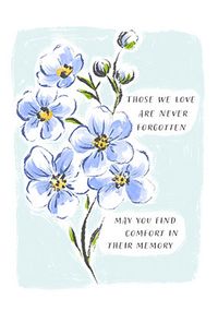 Tap to view Never Forgotten Floral Sympathy Card