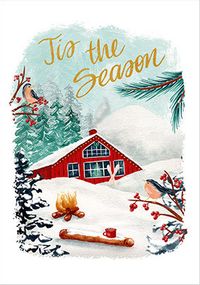 Tap to view Tis the Season House Christmas Card