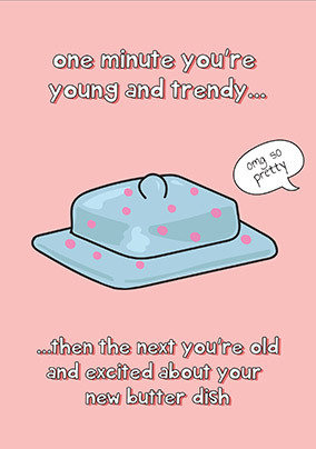 Young and Trendy Birthday Card