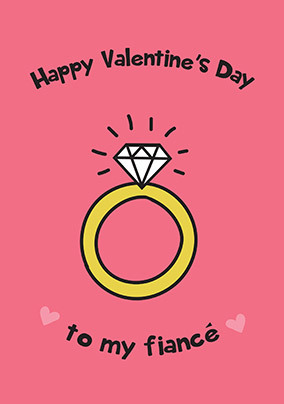 Diamond Ring Valentine Card