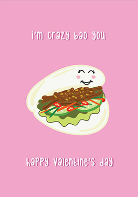 Crazy Bao You Valentine Card