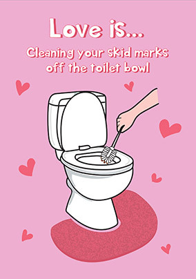 Love Is Cleaning Valentine Card