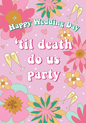 Til death do us part Wedding Card