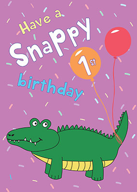 A Snappy 1st Birthday Card