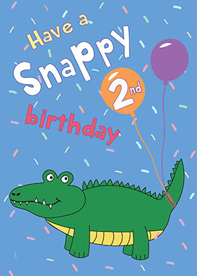A Snappy 2nd Birthday Card