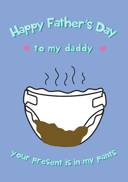 Daddy Present Father's Day Card
