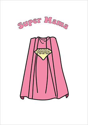 Super Mama New Baby Card