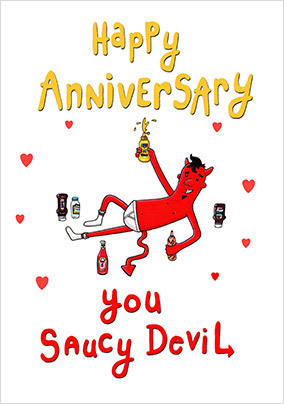 Saucy Devil Anniversary Card