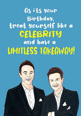 Limitless Takeaway Birthday Card