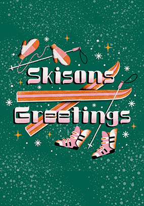 Skisons Greetings Christmas Card