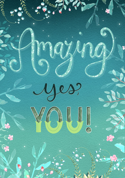 Amazing Yes You Congratulations Card