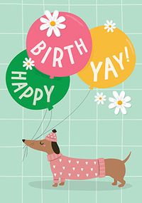 Tap to view Happy Birthyay Dog Birthday Card
