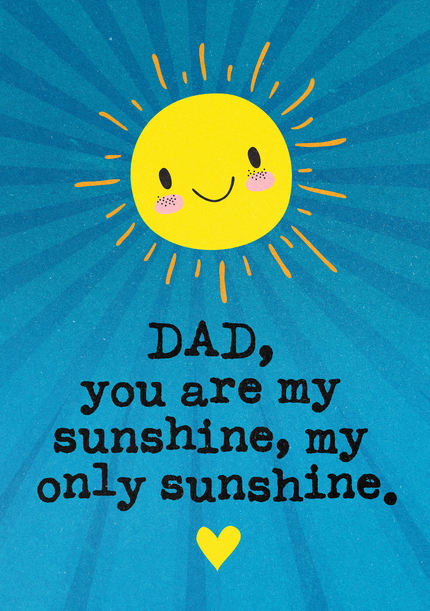 Dad Sunshine Father's Day Card