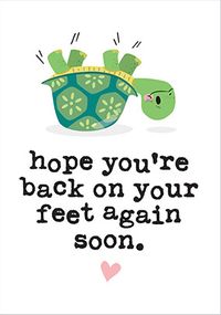 Tap to view Back on Your Feet Soon Get Well Card
