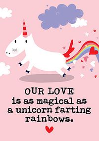 Tap to view Magical as a Farting Unicorn Valentine's Day Card