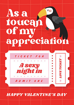 Toucan of my Appreciation Valentine's Day Card
