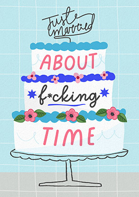 About F*cking Time Wedding Card
