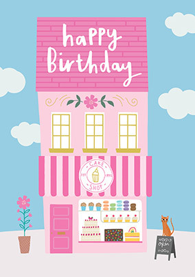 Happy Birthday Cake Shop Card | Funky Pigeon